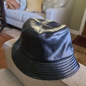 Lucky Brand Leather Bucket Hat